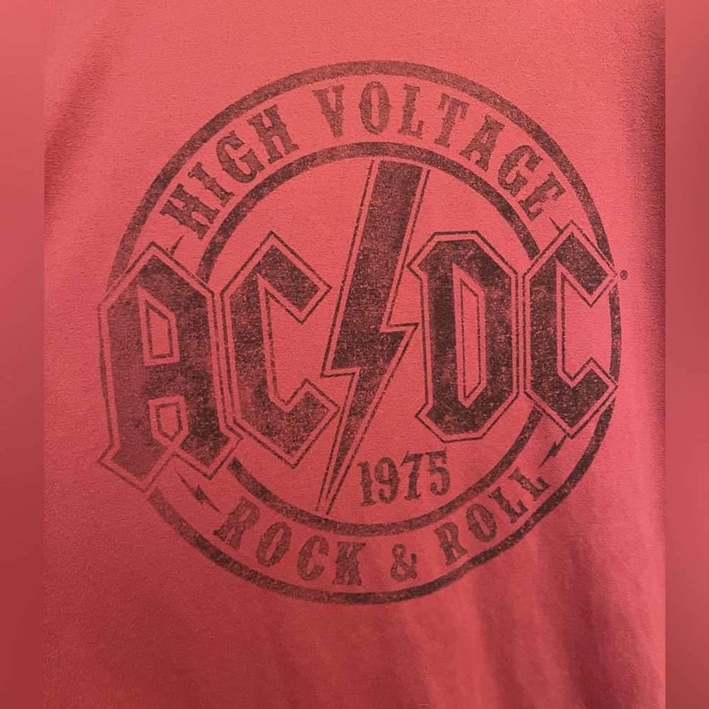 AC/DC Light Rust Tee Shirt XL